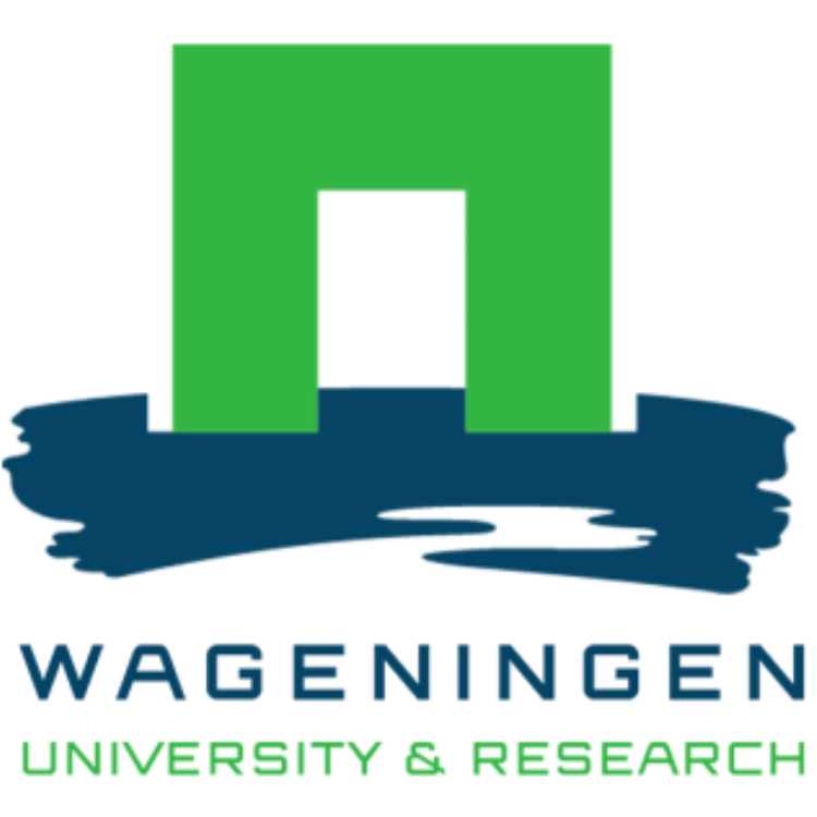 Groen-blauw logo van Wageningen University & Research